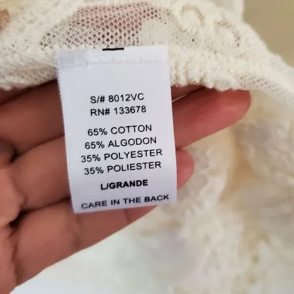 Women's‎ Bohemian Long Vest Embroidered Size Large Beige Western - Picture 6 of 9